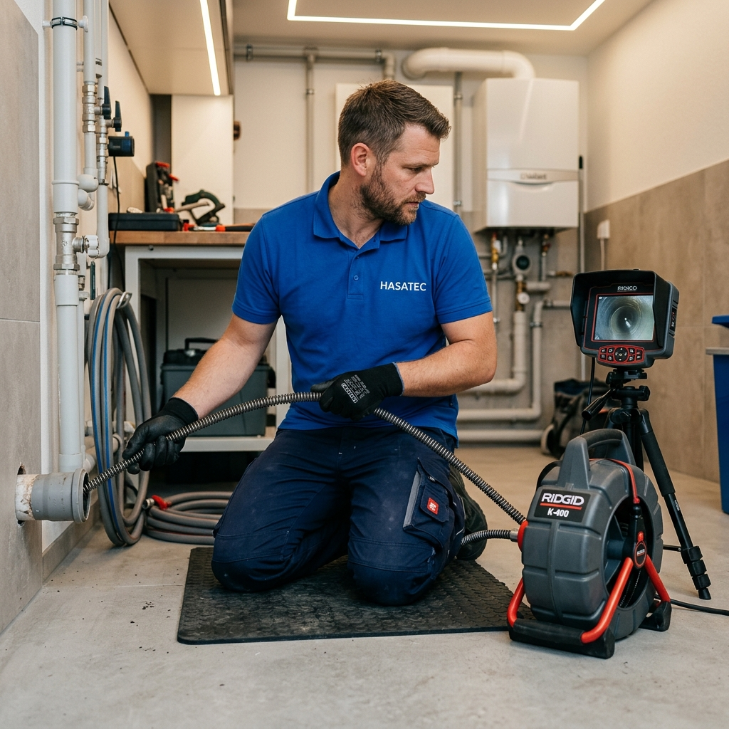 HASATEC Abwassertechnik Techniker im Einsatz