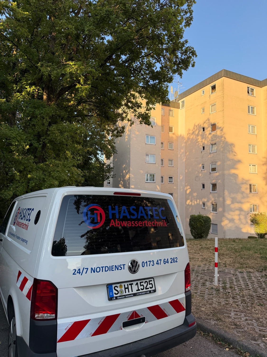 24/7 Notdienst-Fahrzeug HASATEC Abwassertechnik